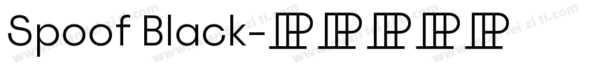 Spoof Black字体转换